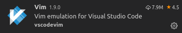 Vim Extension For VSCode